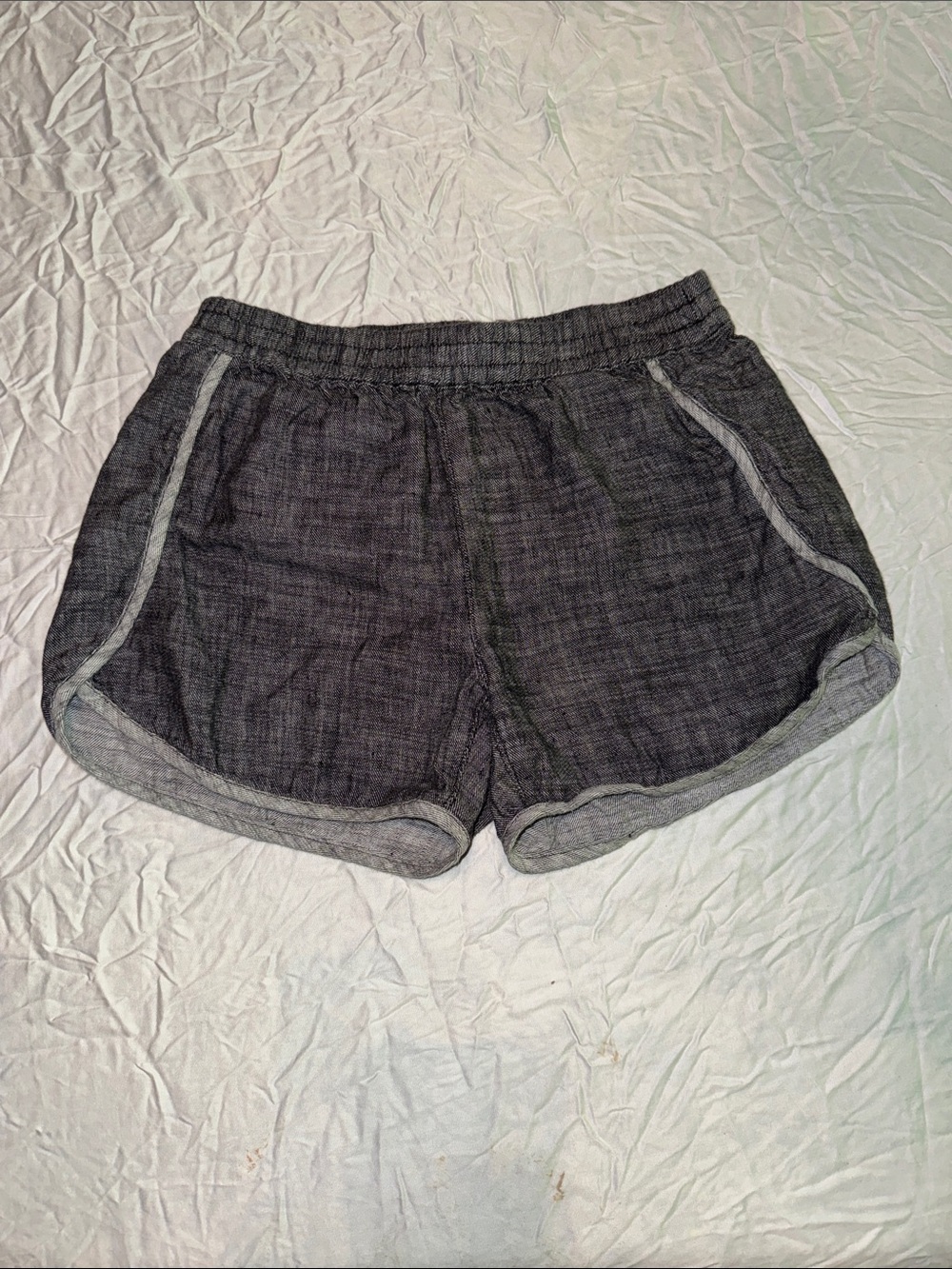 Madewell Heather Gray Linen Blend  Shorts